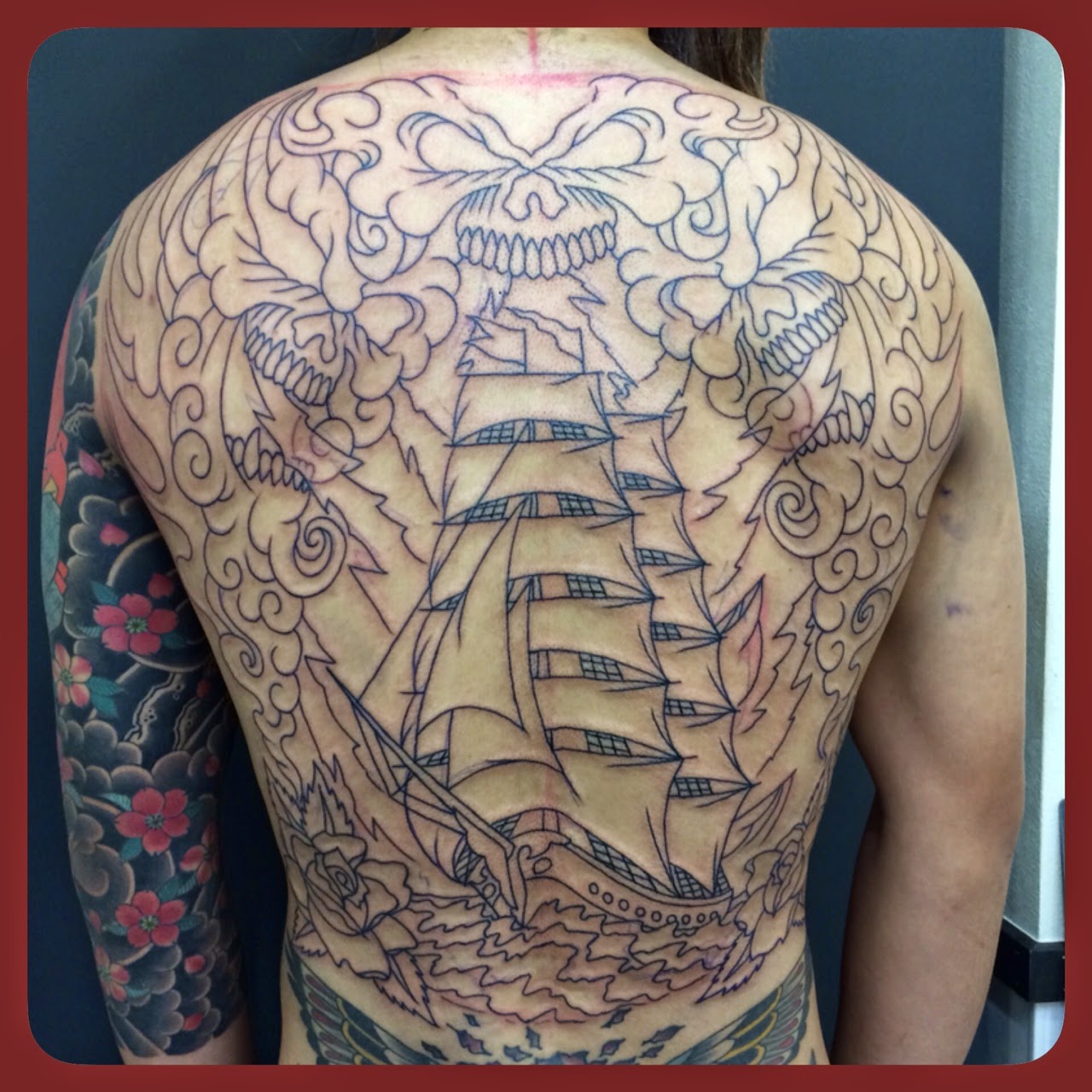 Inkrat Tattoo 背中船祭り