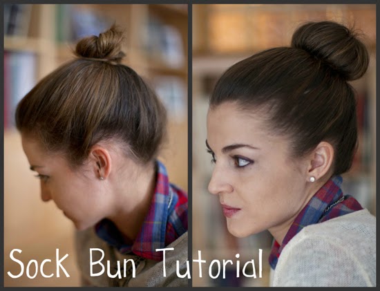 Hello Framboise Sock Bun Tutorial