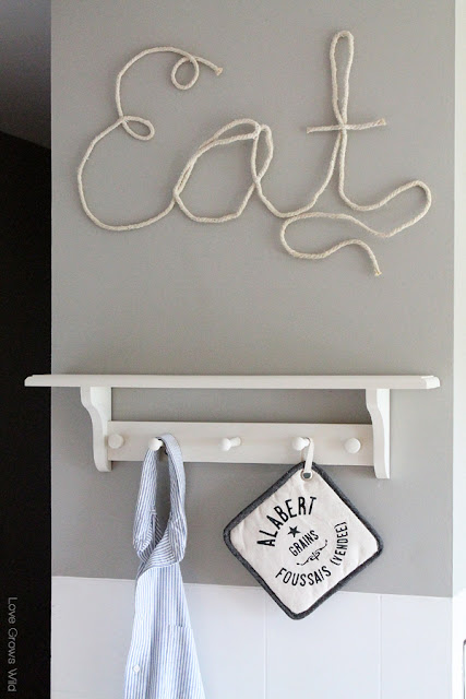 How to Make Rope Letters for fun DIY home decor! Tutorial at LoveGrowsWild.com #rope #diy #decor
