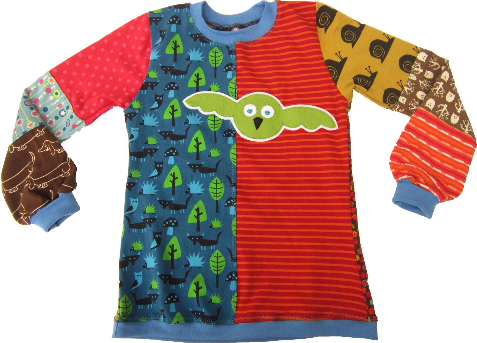 Nadelzauber: 10 verschiedene stoffe = ein shirt