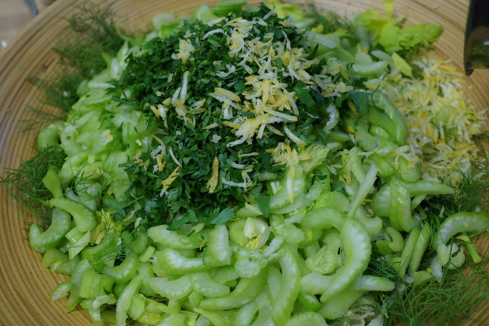 Foodture Cooking for a Healthy Future Celery and Fennel Salad & Capers