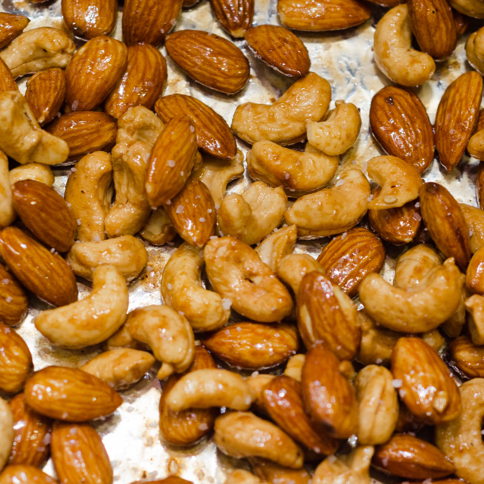 Maple Honey Roasted Almonds and Cashews Simple Awesome Cooking A