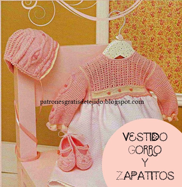zapatos bebe tejidos a dos agujas