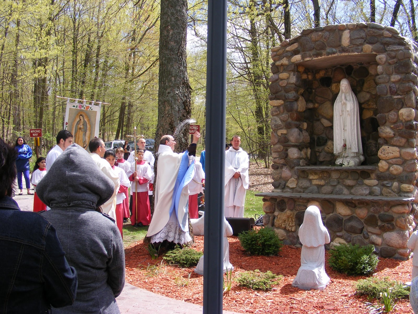 The Badger Catholic Grotto of Our Lady of Fatima blessed at Holy Hill