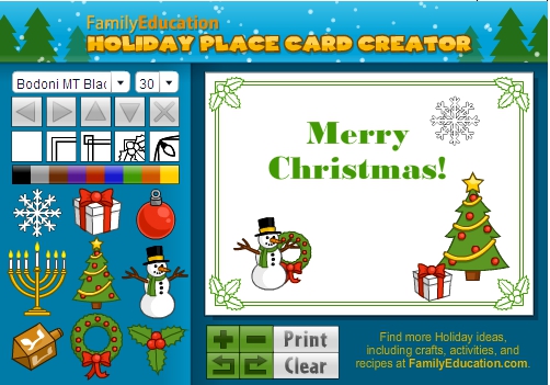 place card maker