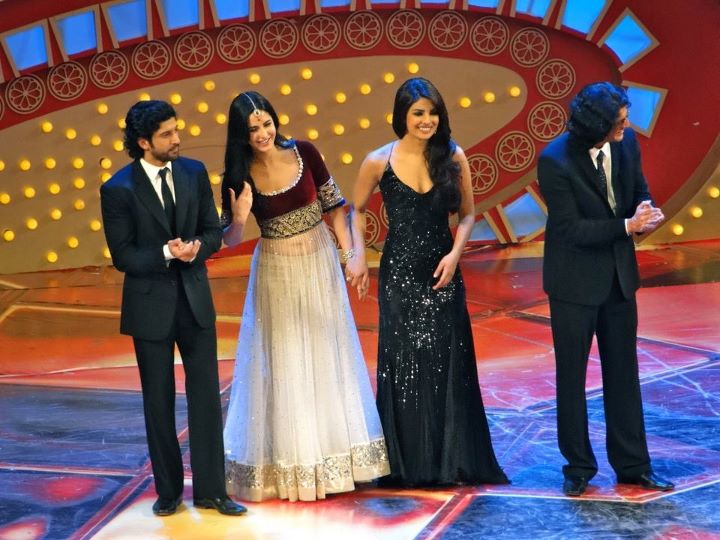 Priyanka Chopra in Hot Black Roberto Cavalli Dress 1 - Priyanka Chopra in Hot Black Roberto Cavalli Dress at Ze Cine Awards