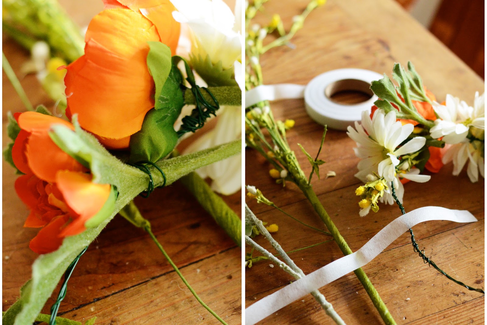 natalie creates project 1 of 25 flower crown