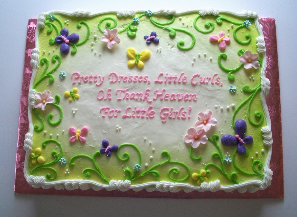 Baby shower sheet cakes, Sheet cakes and Baby showers on ...