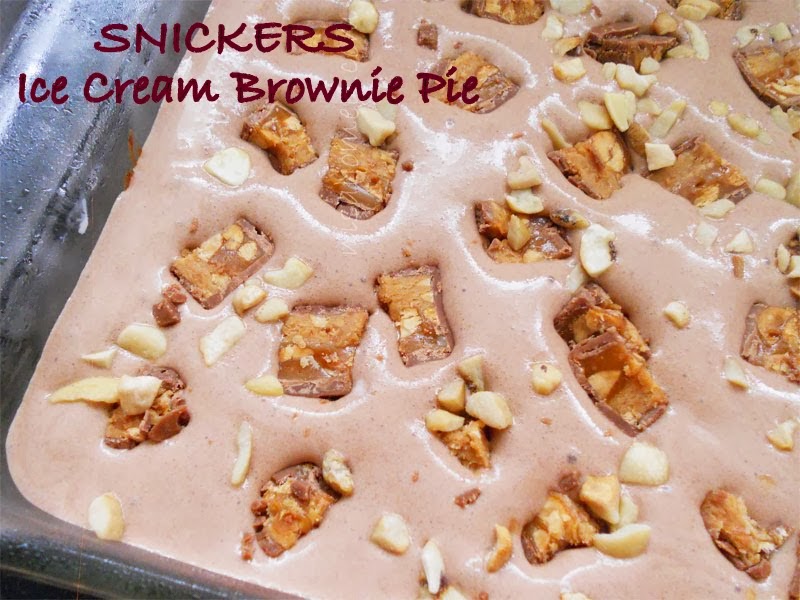 Cooking Is Easy Ice Cream "Snickers" Brownie Pie