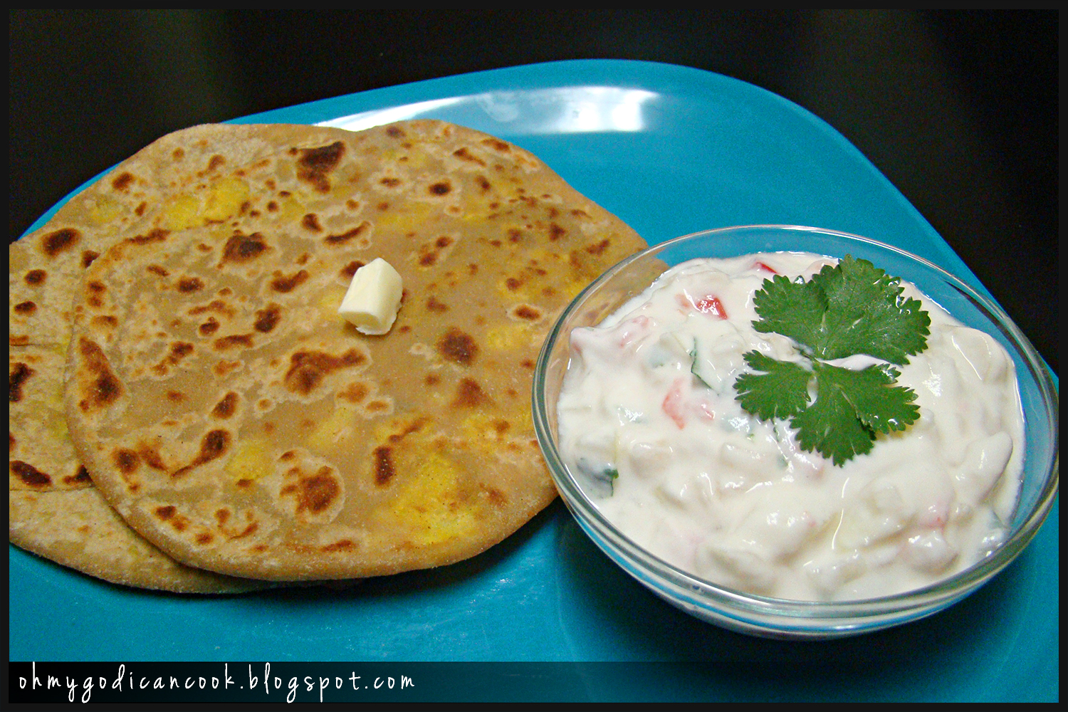 Laavy's Kitchen A food blog by Laavy Stuffed potato roti / Aloo paratha Indian flatbread