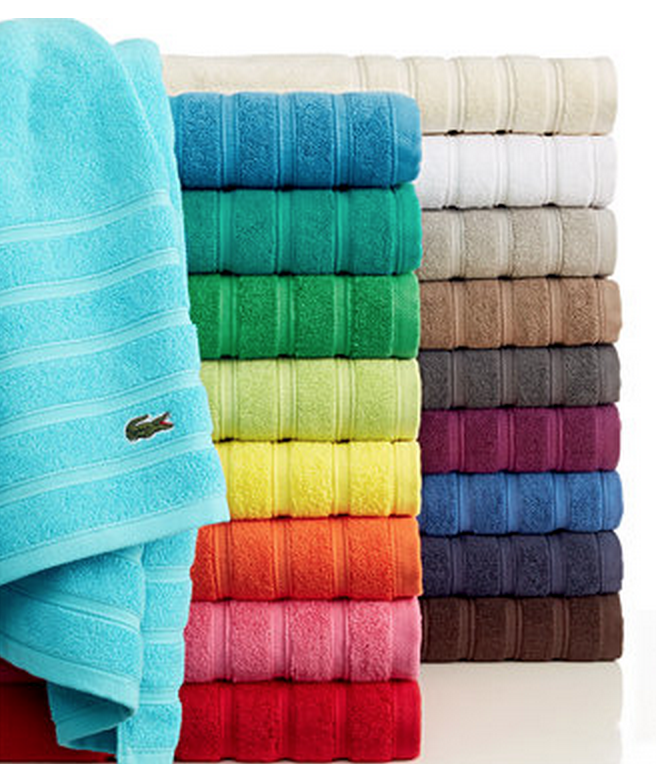 THREE Lacoste Bath Towels as Low as $33.91 (Just $11 Each) - OVER