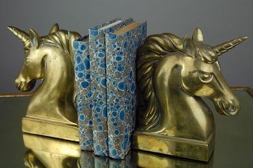 Super Bookworm Girl Mythical Bookends