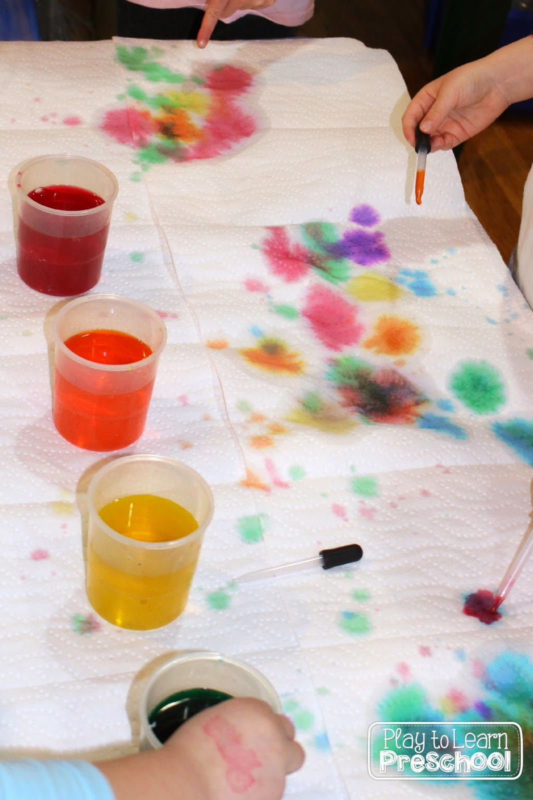 Play to Learn Preschool Paper Towel Painting