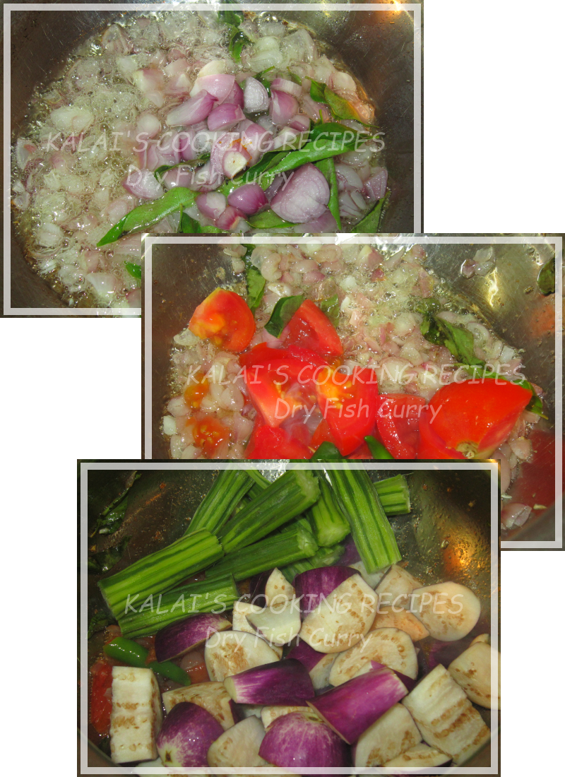 SunDried Salted Seer Fish Curry / Vanjaram Meen Karuvadu Kuzhambu