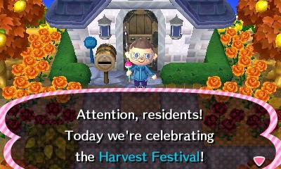 Animal Crossing New Leaf - Day 166: Harvest Festival