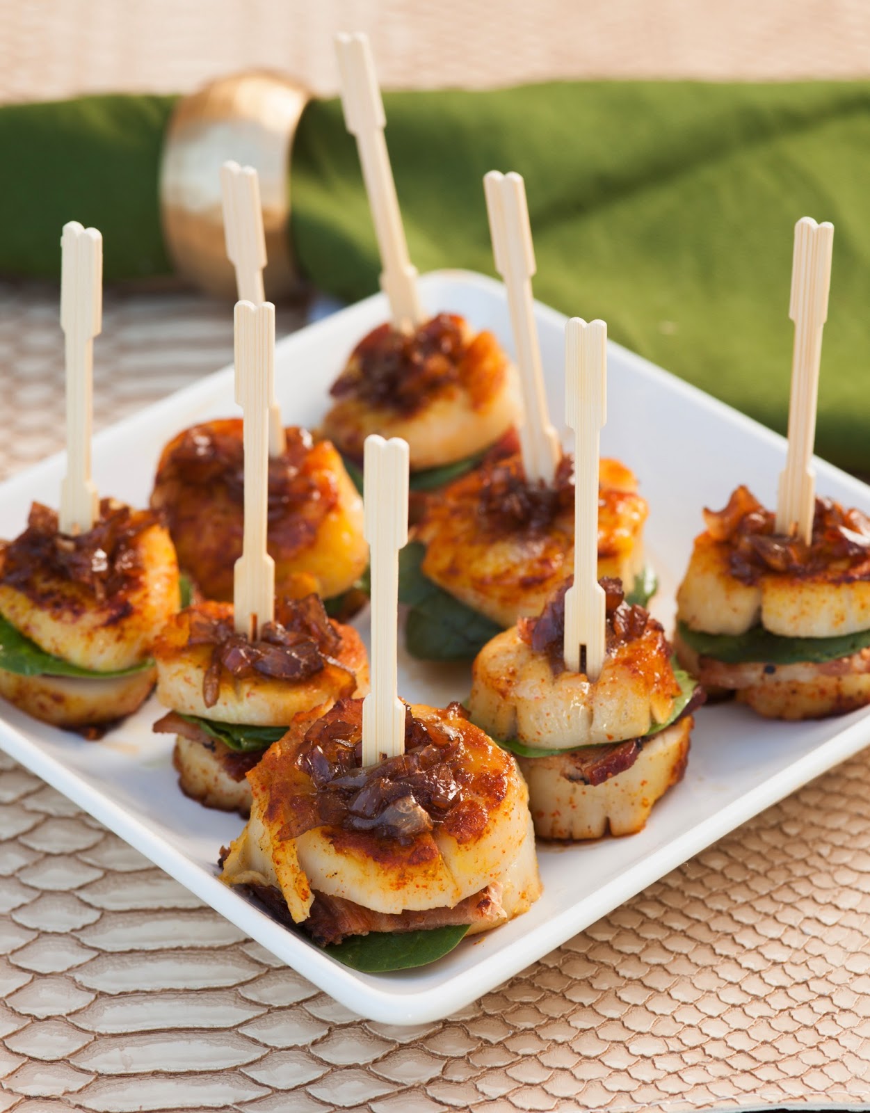 Paleo Girl's Kitchen Scallop Bacon Sandwiches