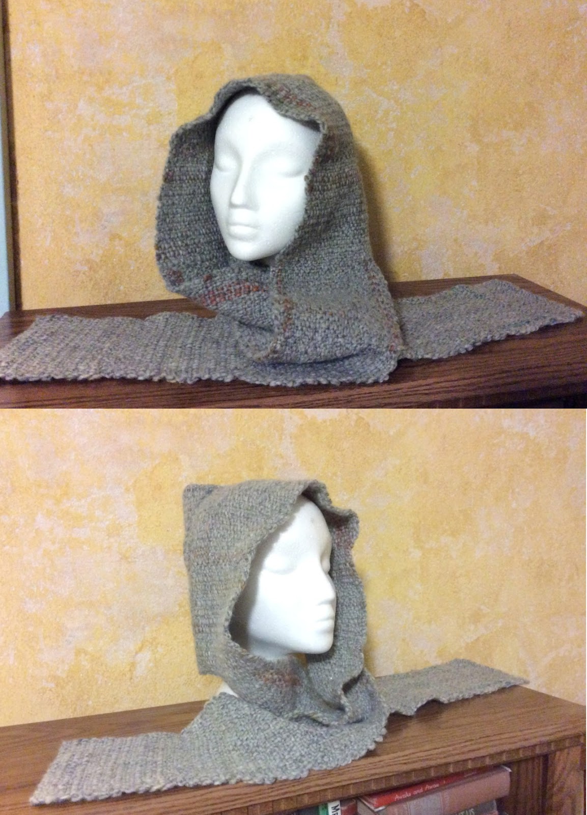 Pin Loom Weaving Pin Loom Hooded Scarf