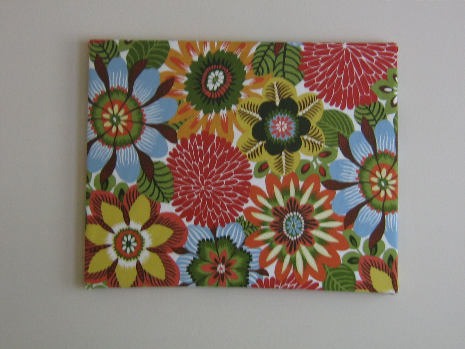 The Reece's Pieces Fabric covered canvas tutorial