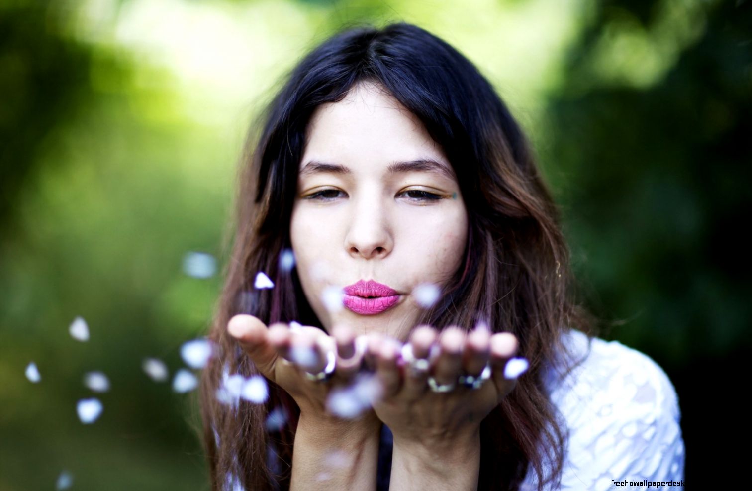 Photo Beauty Girl Model Pink Lips Hd Wallpaper  Best Desktop