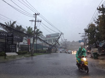 Rain and storm over Samui 22nd November 2013