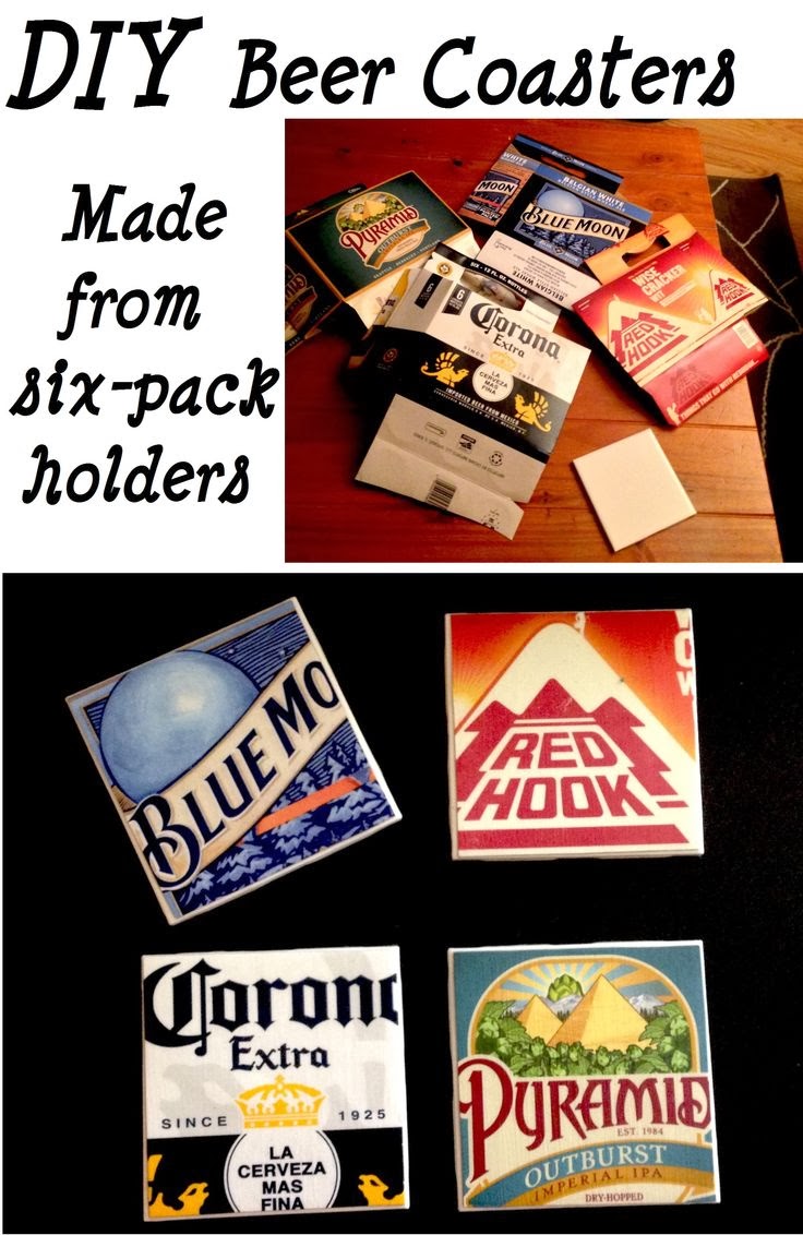 DIY Beer Coasters Made from SixPack Holders