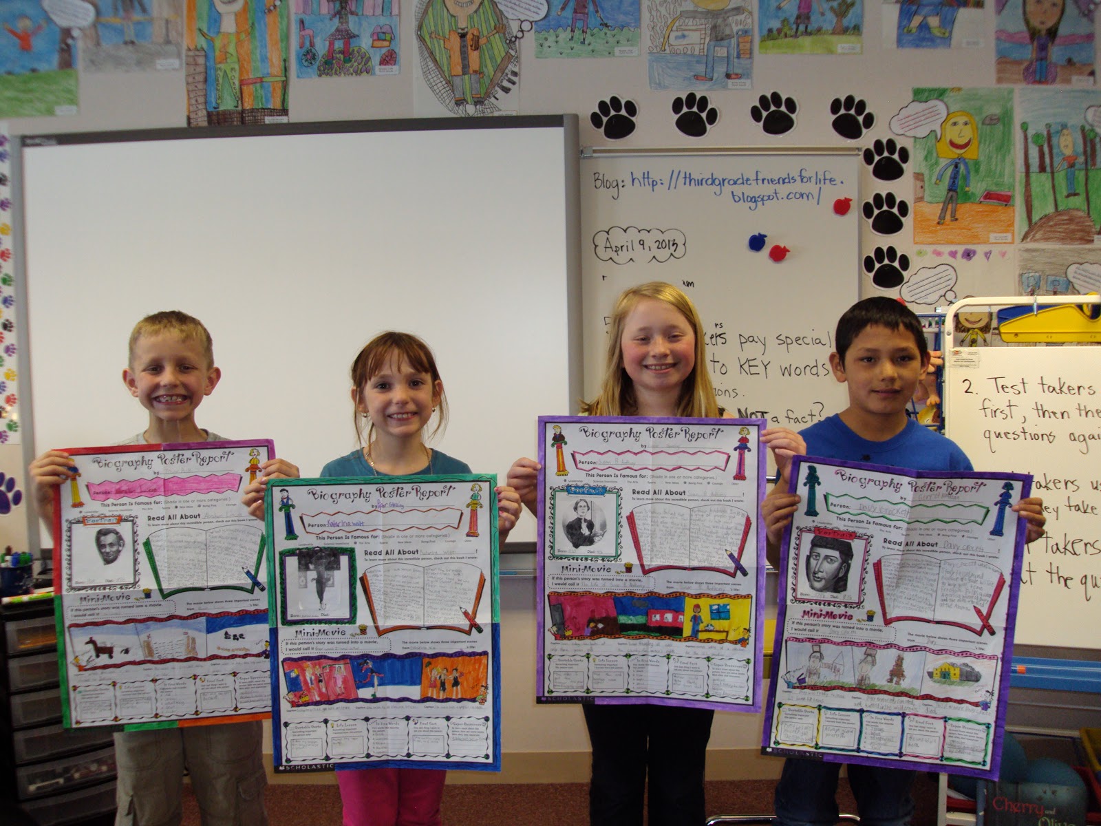 Mrs. Helling's Classroom.... Friends Matter Biography Poster Project