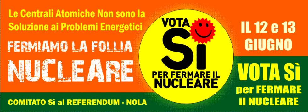 VOTA Sì per FERMARE il NUCLEARE