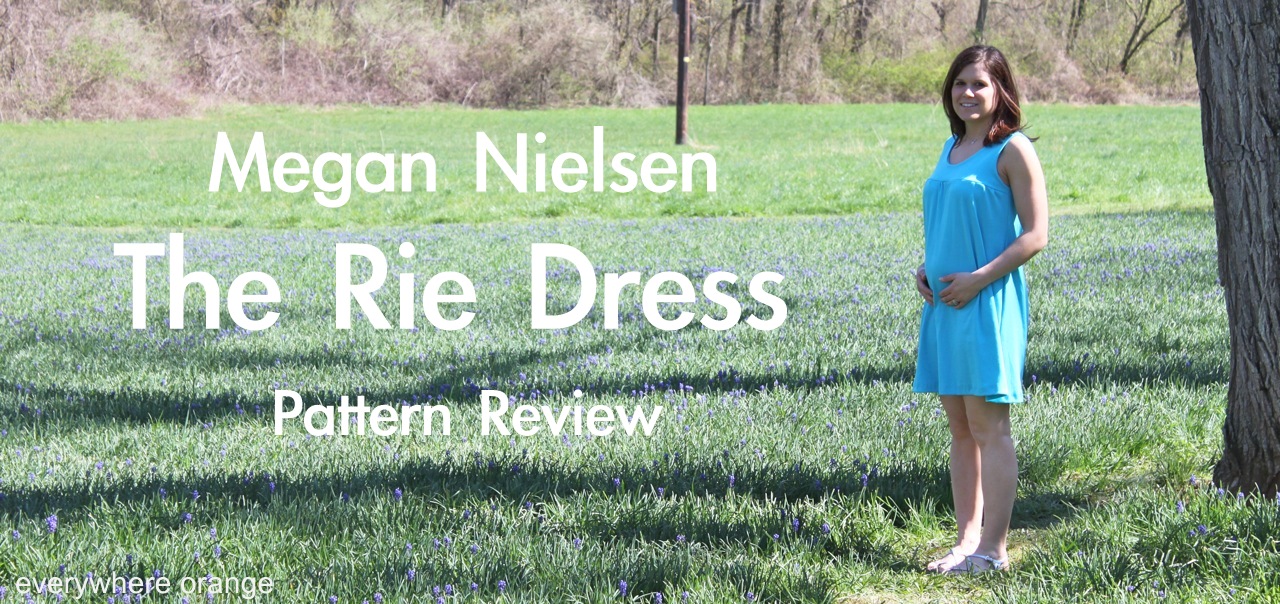 everywhere orange Megan Nielsen The Rie Dress pattern review & giveaway