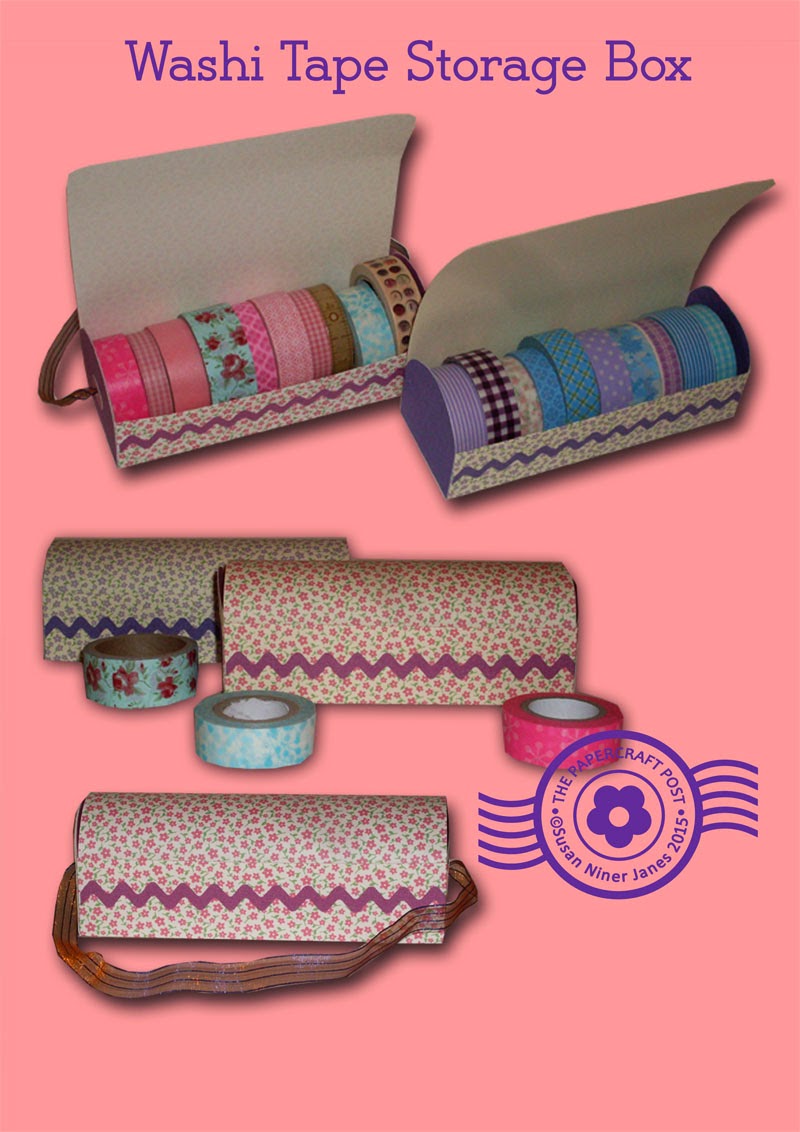 The Papercraft Post Washi Tape Storage Box Tutorial