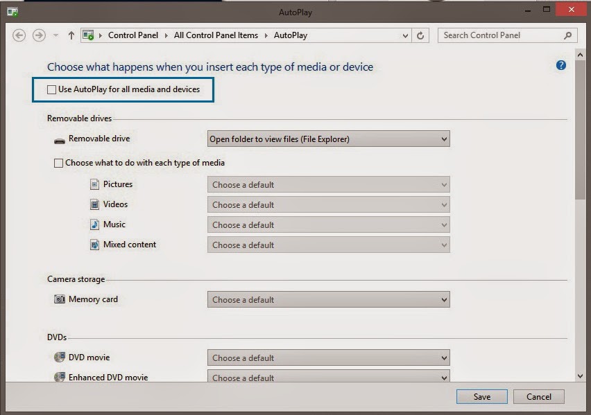 How To Disable Autorun / AutoPlay In Windows 8 Computer Tips and Tricks