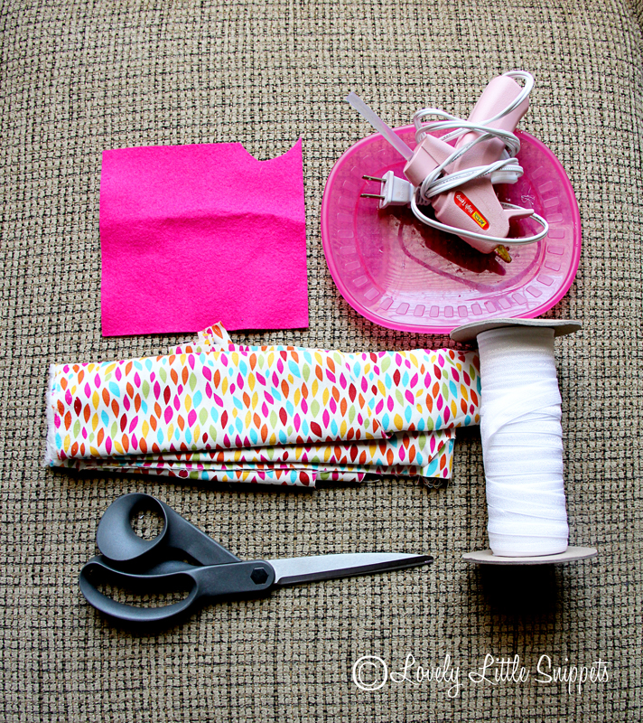 Lovely Little Snippets Rolled Fabric Flower