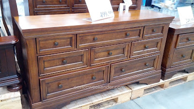 Universal Furniture Charlotte Media Console – 7 cedar-lined drawers, poplar wood solids