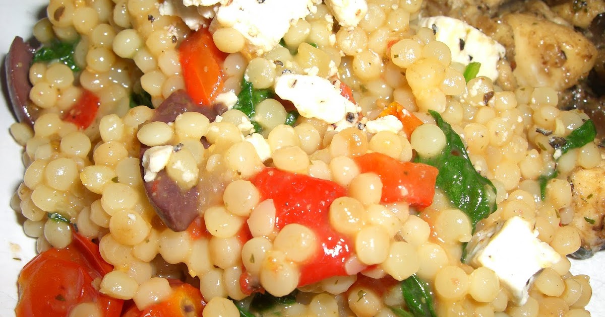 WW Recipe Diva Israeli Couscous Greek Style