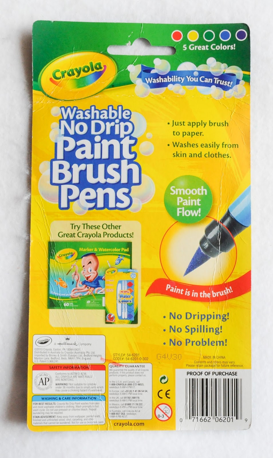 5 Count Crayola Paint Brush Pens Jenny's Crayon Collection