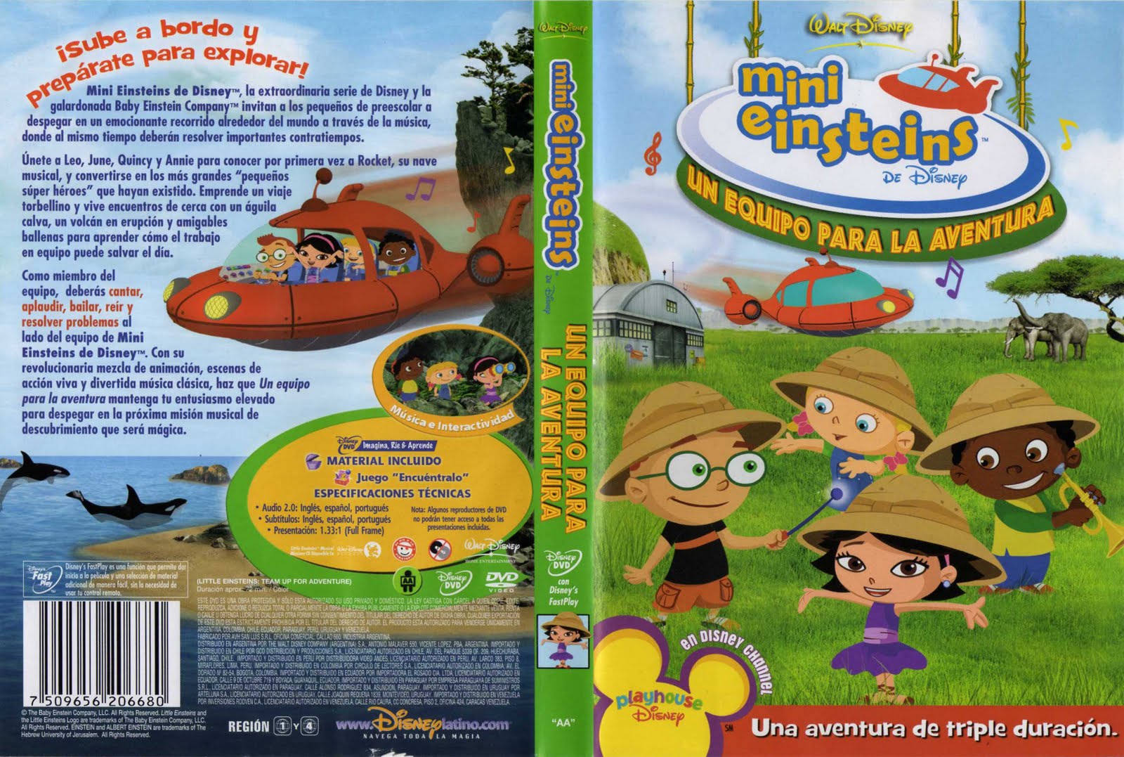 Peliculas en dvd Mini Einstein equipo a la aventura