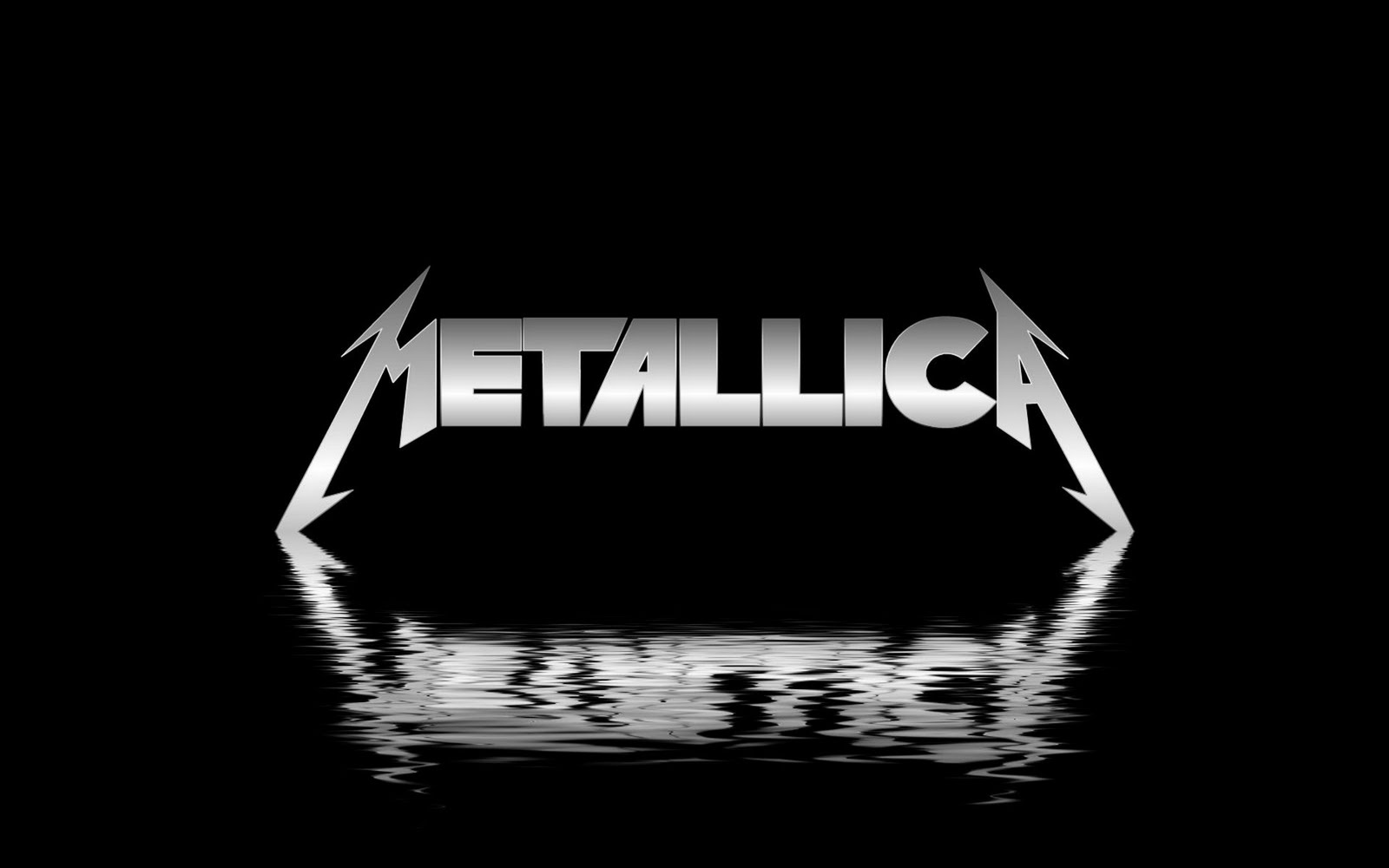 Metallica Rock Band Logo Reflection HD Wallpaper ~ The Wallpaper Database