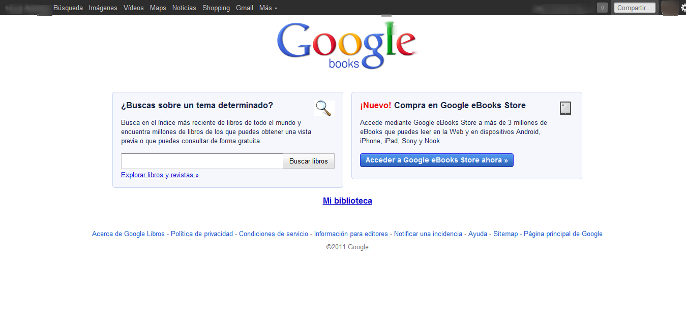 Google Books, millones de libros, a un Click de distancia! Click