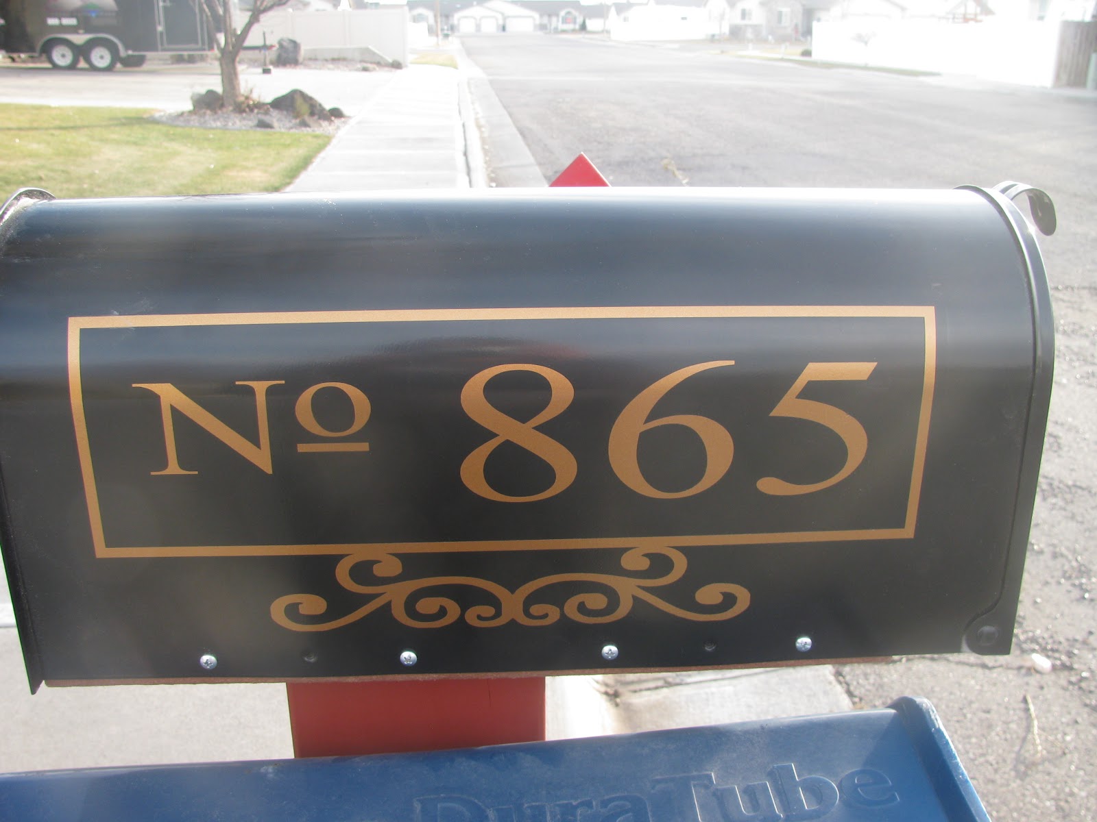 Controlling My Chaos White Trash Mailbox