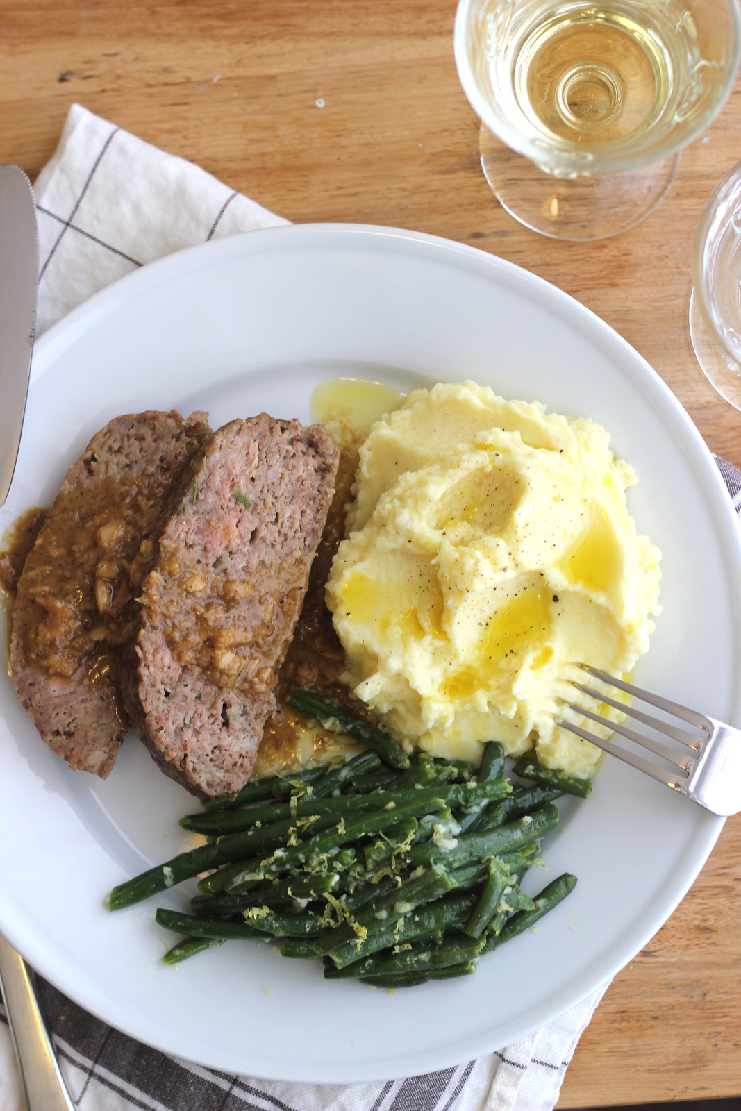 Jenny Steffens Hobick 1770 House Meatloaf & Green Beans Gremolata