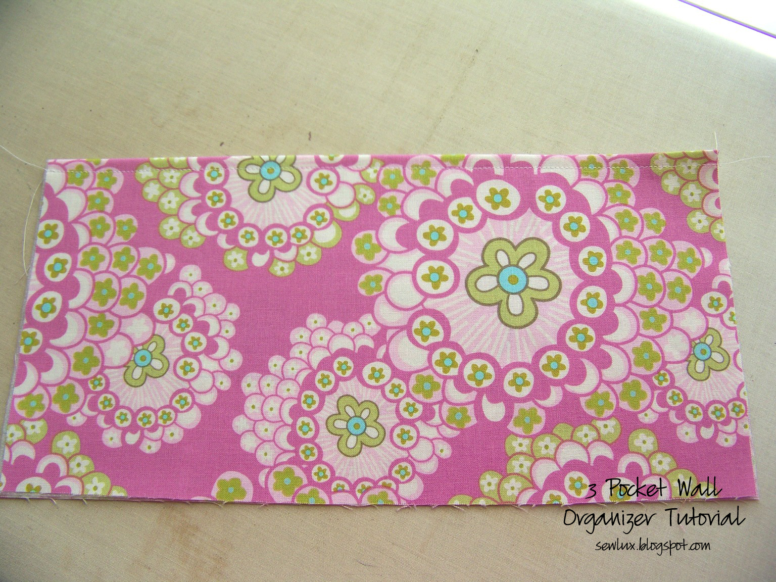 Sew Lux Fabric Blog 3 Pocket Wall Organizer Tutorial