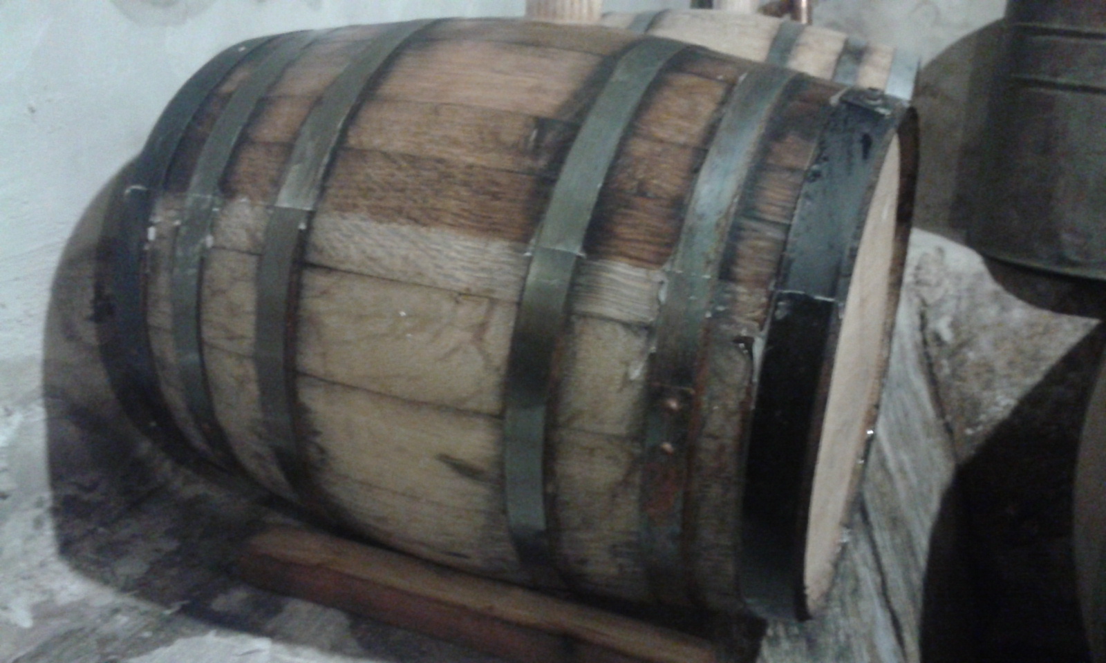 Funk Factory Geuzeria Paraffin waxing a barrel.