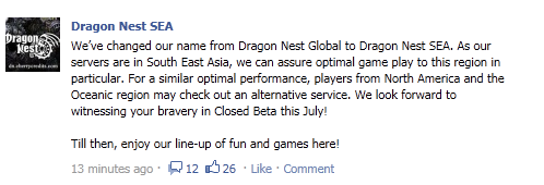 Dragon Nest Global – Game title changed | World of Warkraft
