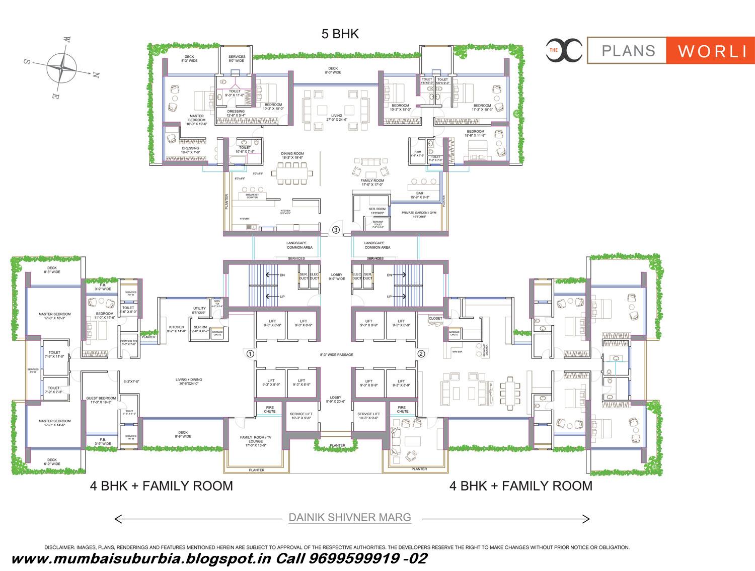 Sea View Apartments Pre Launch Worli, ''THE EXCLUSIVE '' 2080 Plan