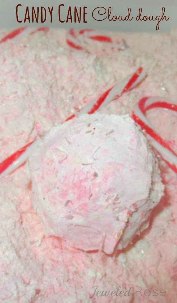 Candy Cane Cloud Dough Growing A Jeweled Rose