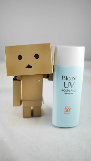 danbo with Bioré UV Aqua Rich Watery Gel 