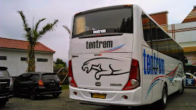 Bus Tentrem MAX rear view Bus Tentrem MAX rear view
