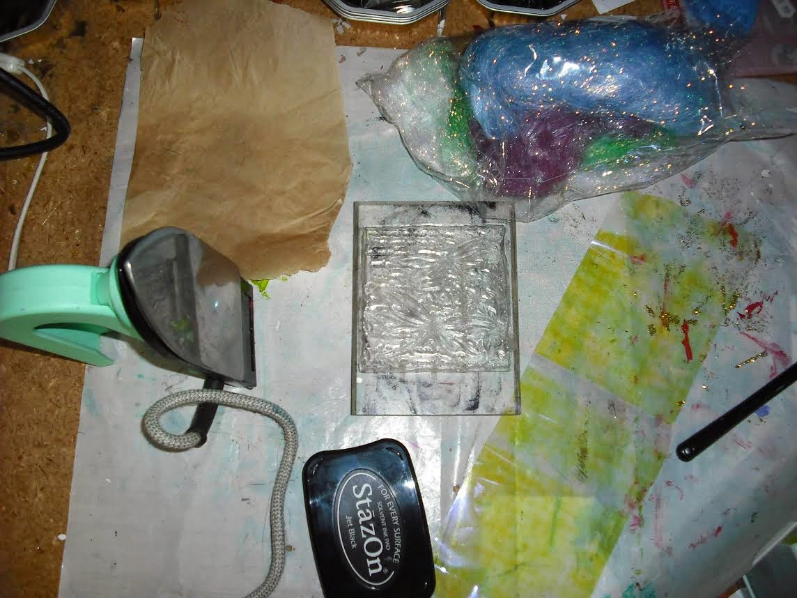 Imagination Crafts Decoupage Stamp using Fibre and Film