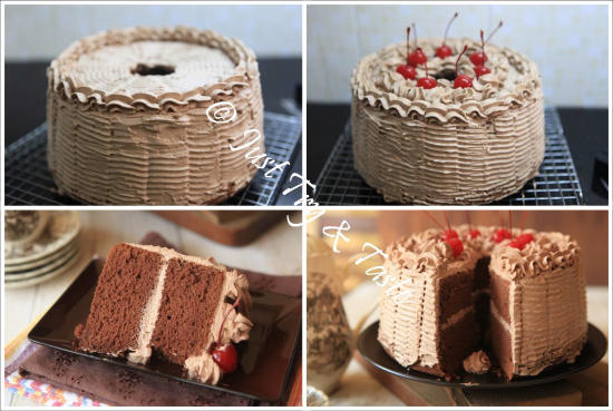 Resep Cake Chiffon Coklat dengan Krim Mocca JTT