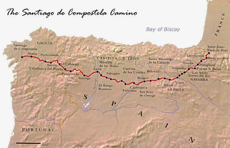 Camino Dagboek: Camino map