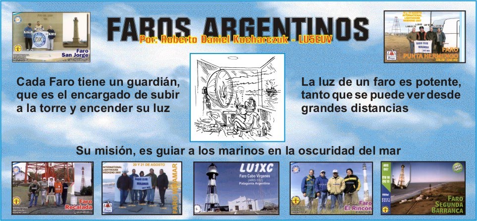 LOS FAROS ARGENTINOS por ROBERTO - LU5EUV